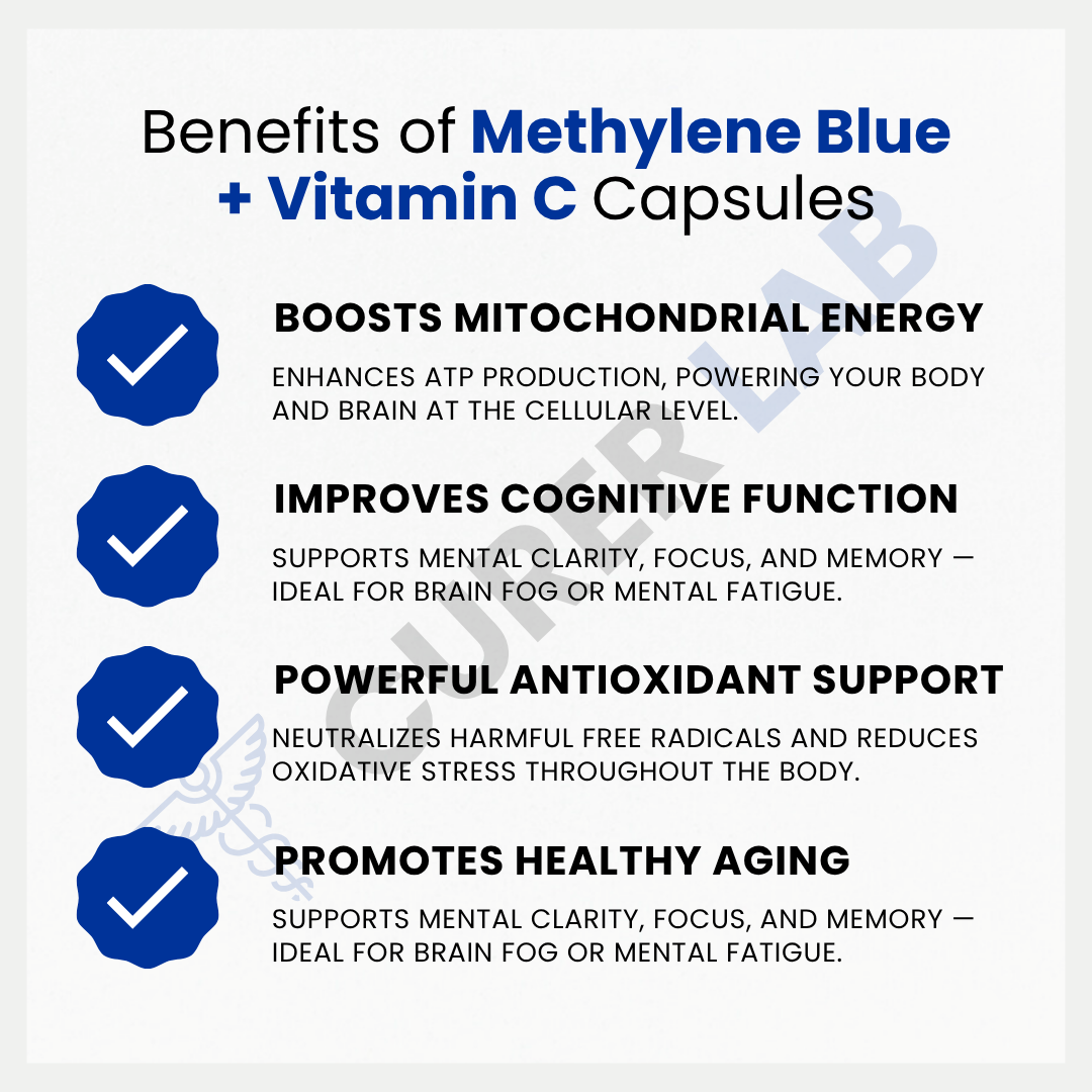 Methylene Blue USP 10 mg, 20 mg or 30 mg | Capsules | Purity > 99.90%